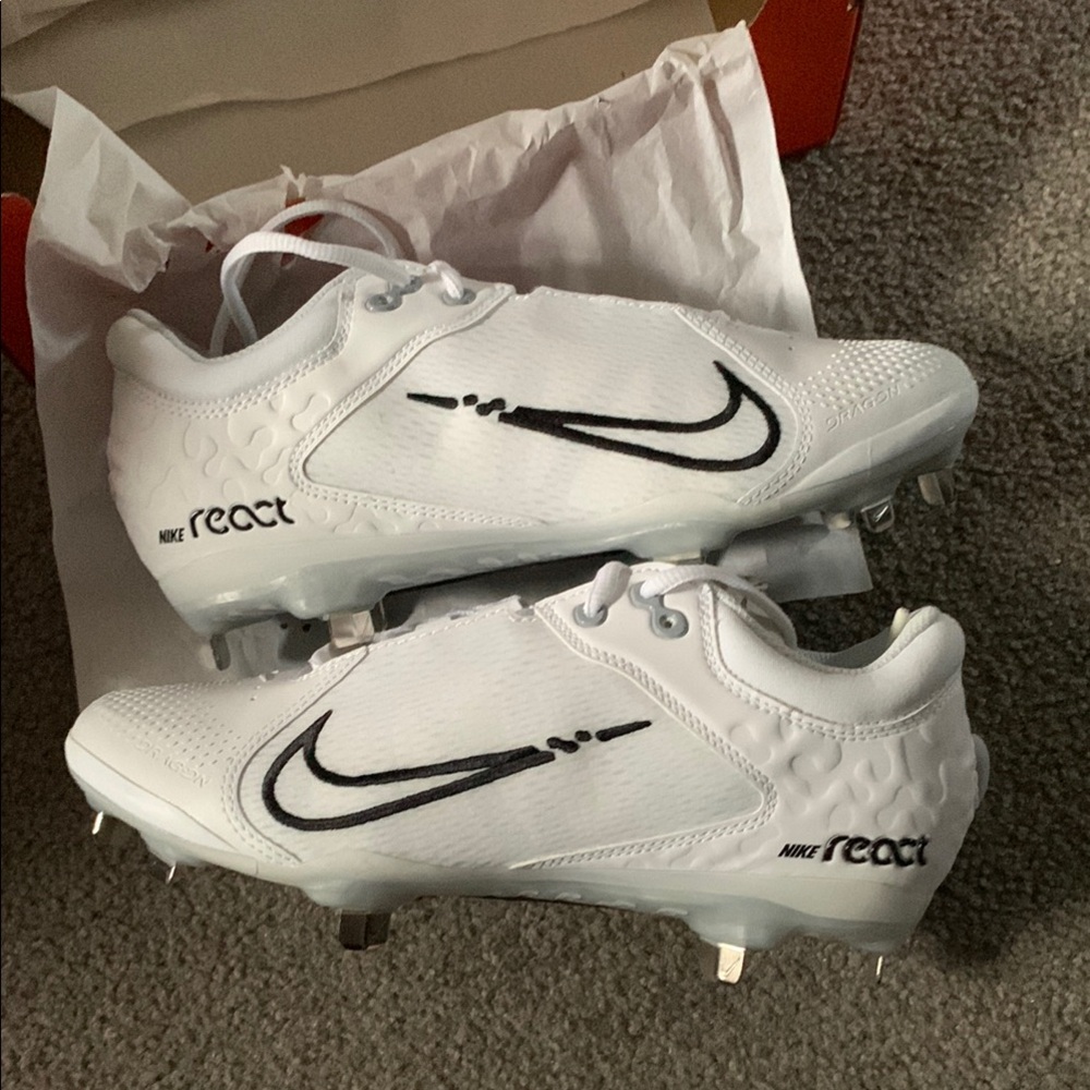 Nike White and Black Athletic Shoes